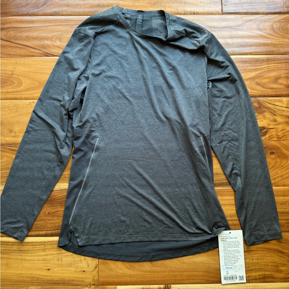 lululemon athletica Charcoal Long Sleeve Tee